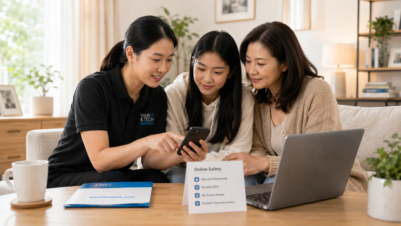 Scam safety help in Melbourne's North — practical device and account terms — Your IT and Tech Mates
